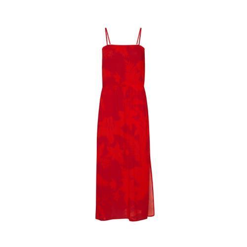 Womens Flower Power Sleeveless Midi-Dress Product Image