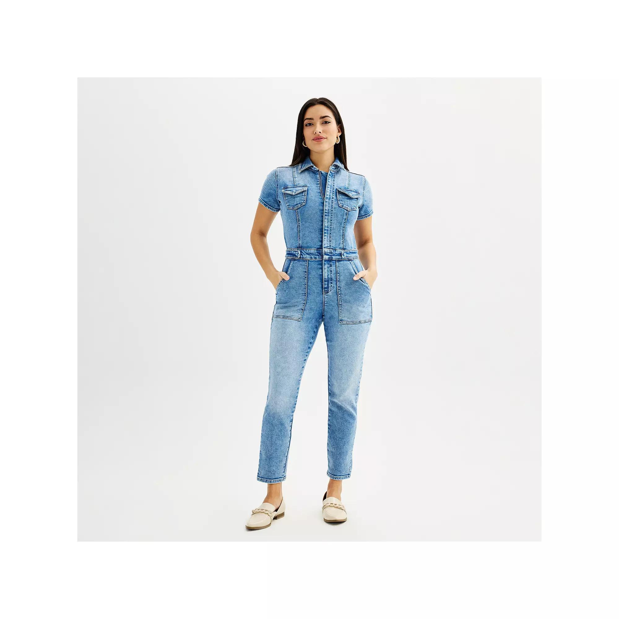 Womens INTEMPO Jumpsuit Blue Product Image