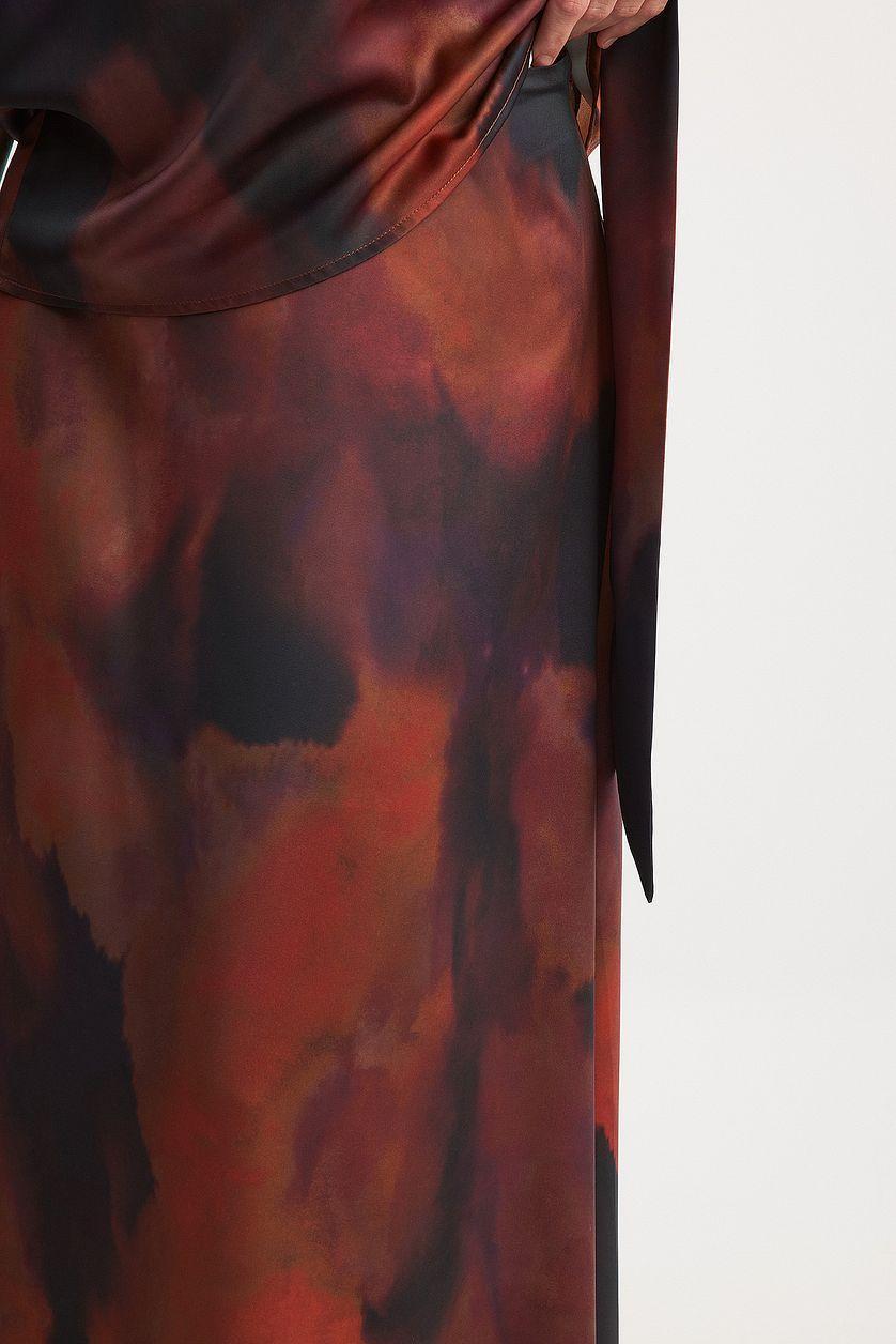 Satin Slip Maxi Skirt Product Image