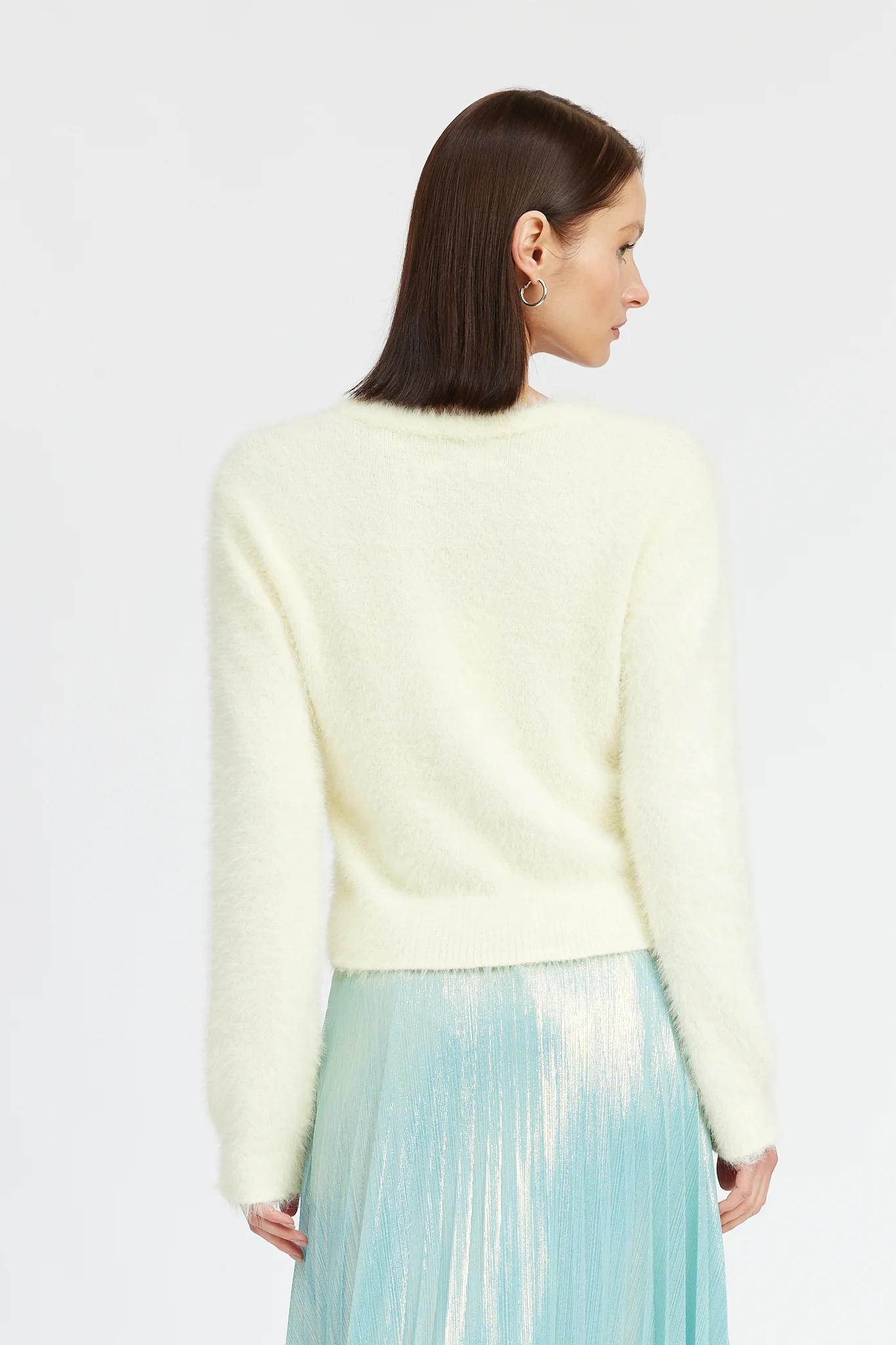 Angora BowButton Cardigan Product Image