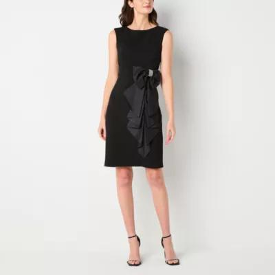 Willow Glenn Womens Bow Sleeveless Sheath Dress Product Image