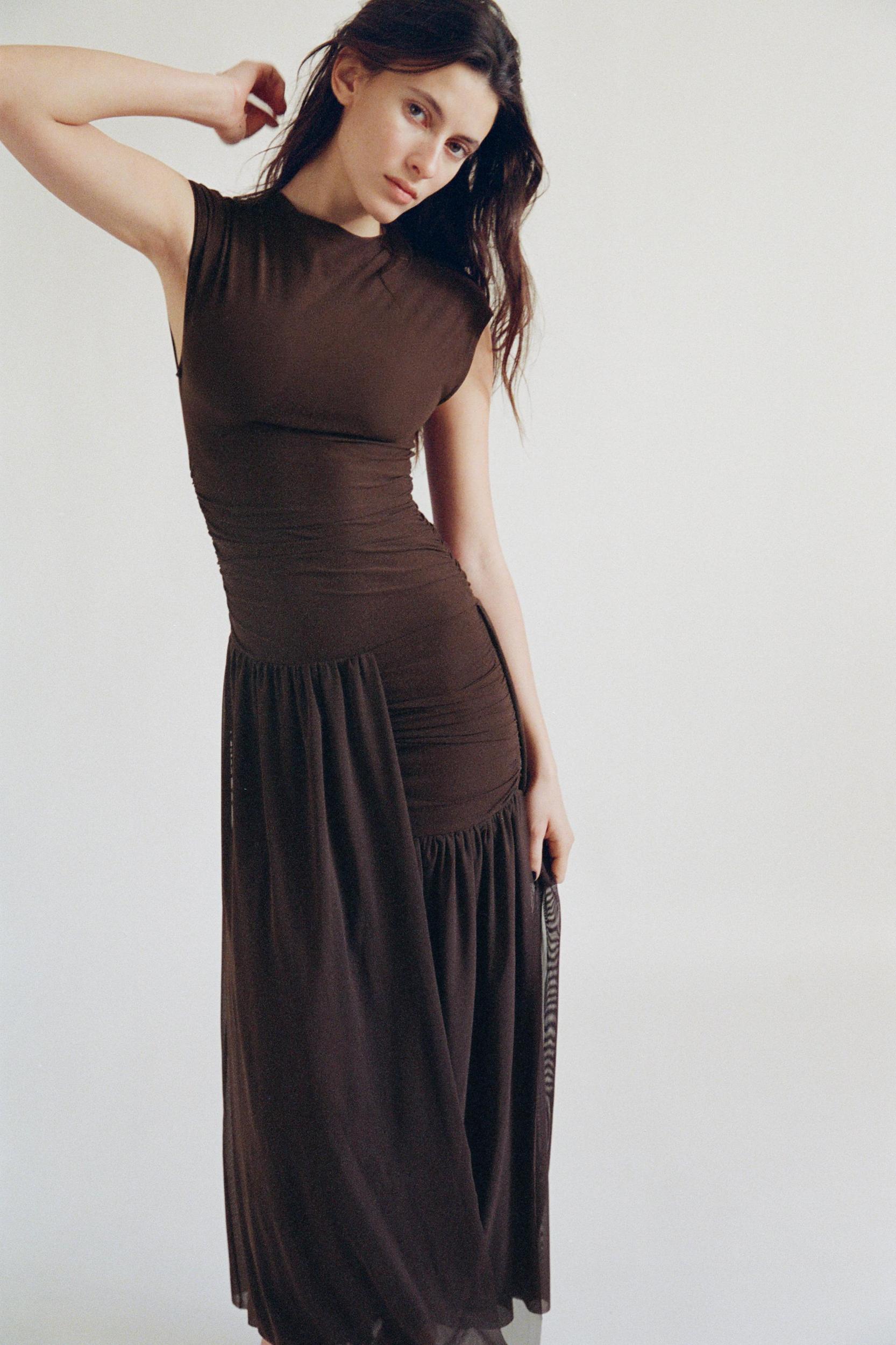 BALLOON TULLE COMBINATION DRESS Product Image