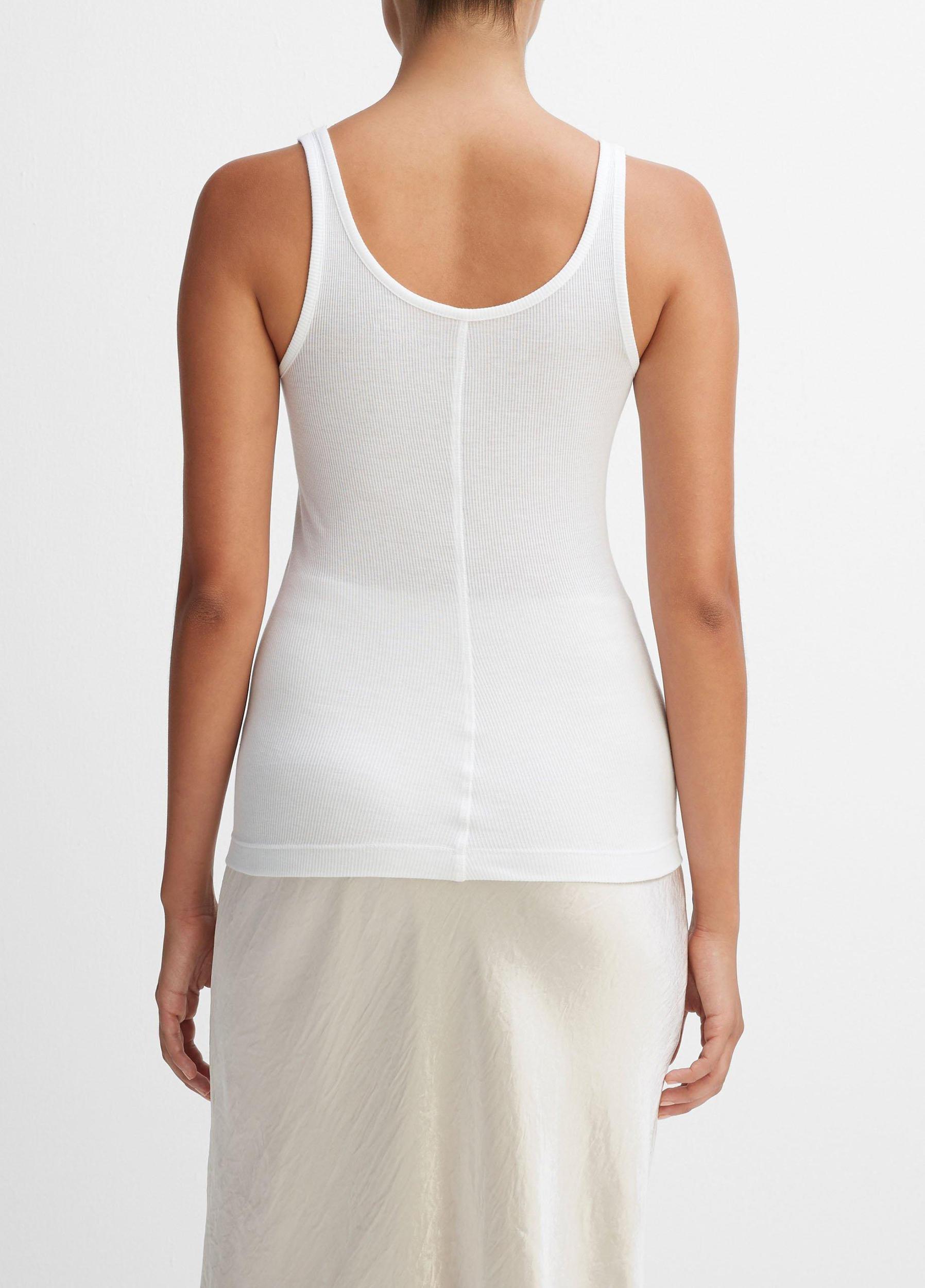 Womens Scoop Neck Tank, Coastal Blue, Size L Vince Product Image