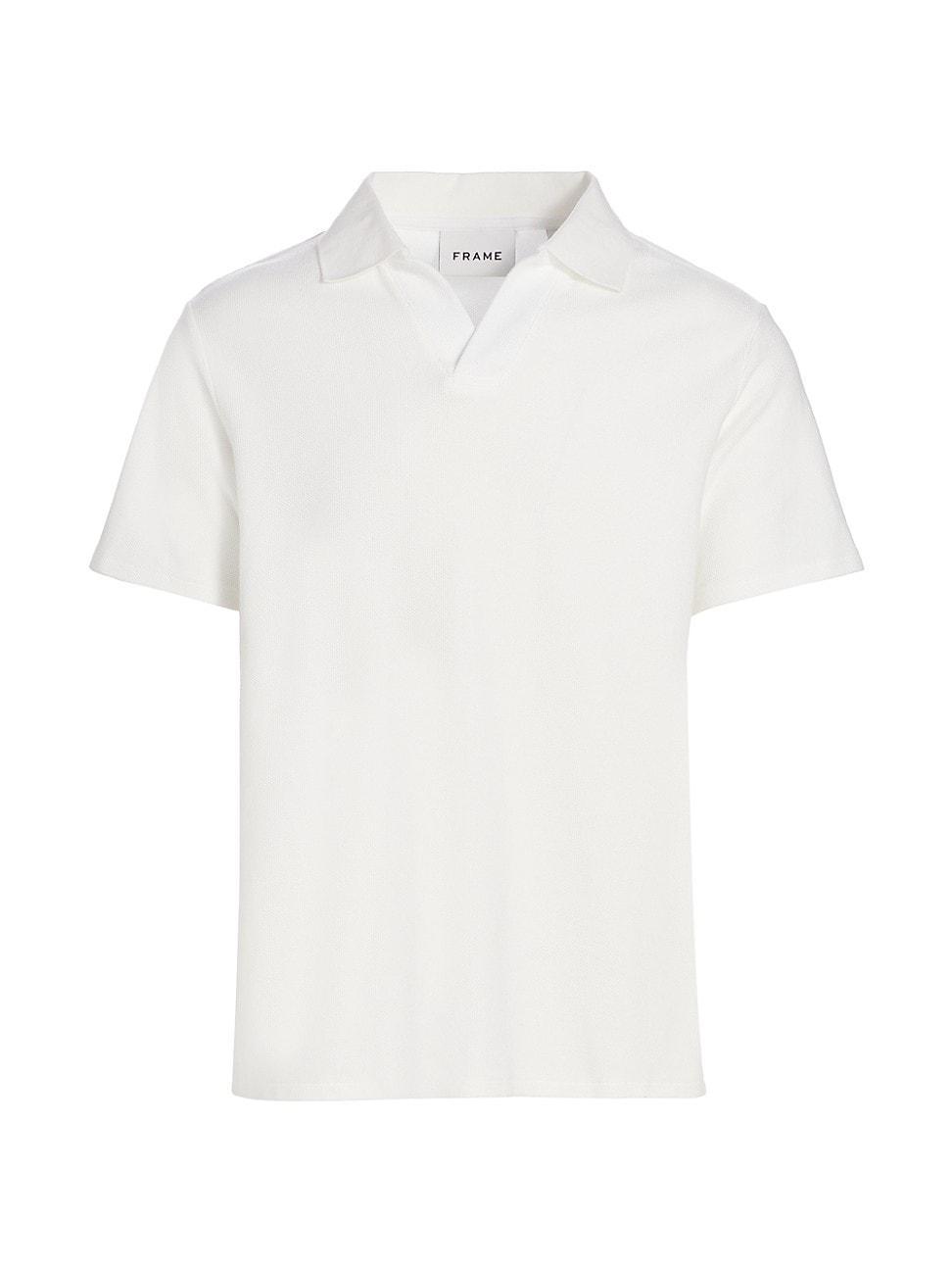 FRAME Jacquard Polo in Baby Blue at Nordstrom, Size Xx-Large Product Image