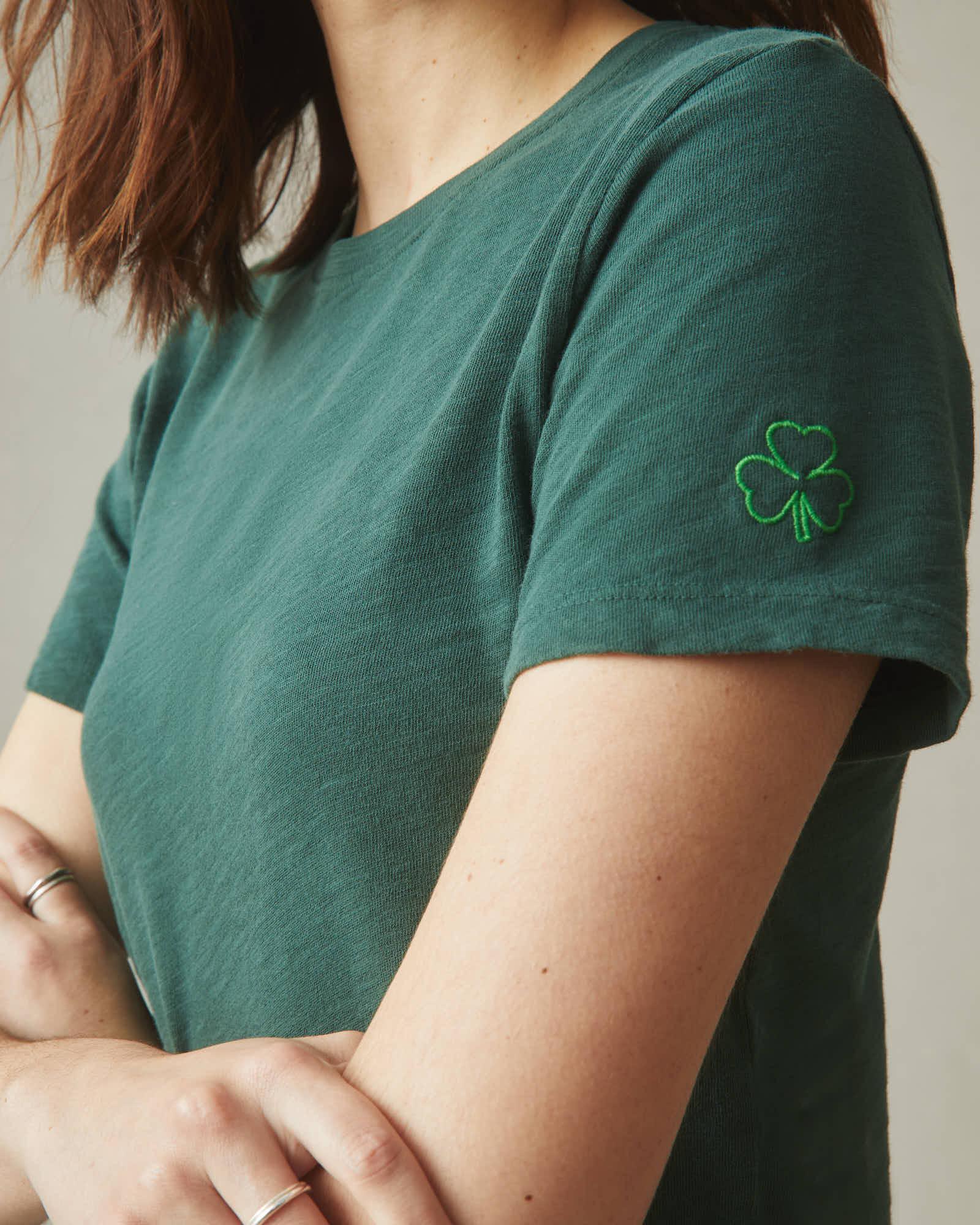 Women's Premium Slub Crew Tee St. Patricks Day - Trekking Green Female Product Image