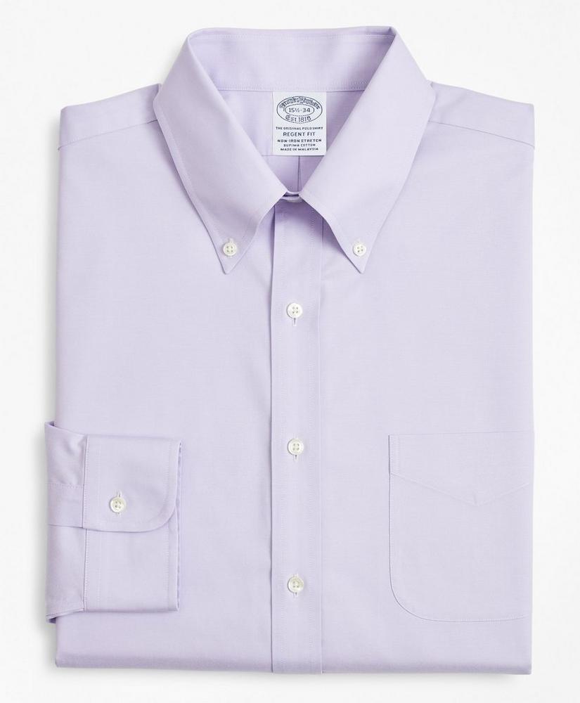 Stretch Madison Relaxed-Fit Dress Shirt, Non-Iron Pinpoint Button-Down Collar Product Image