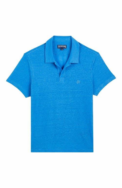 Mens Pyramid Linen Polo Shirt Product Image