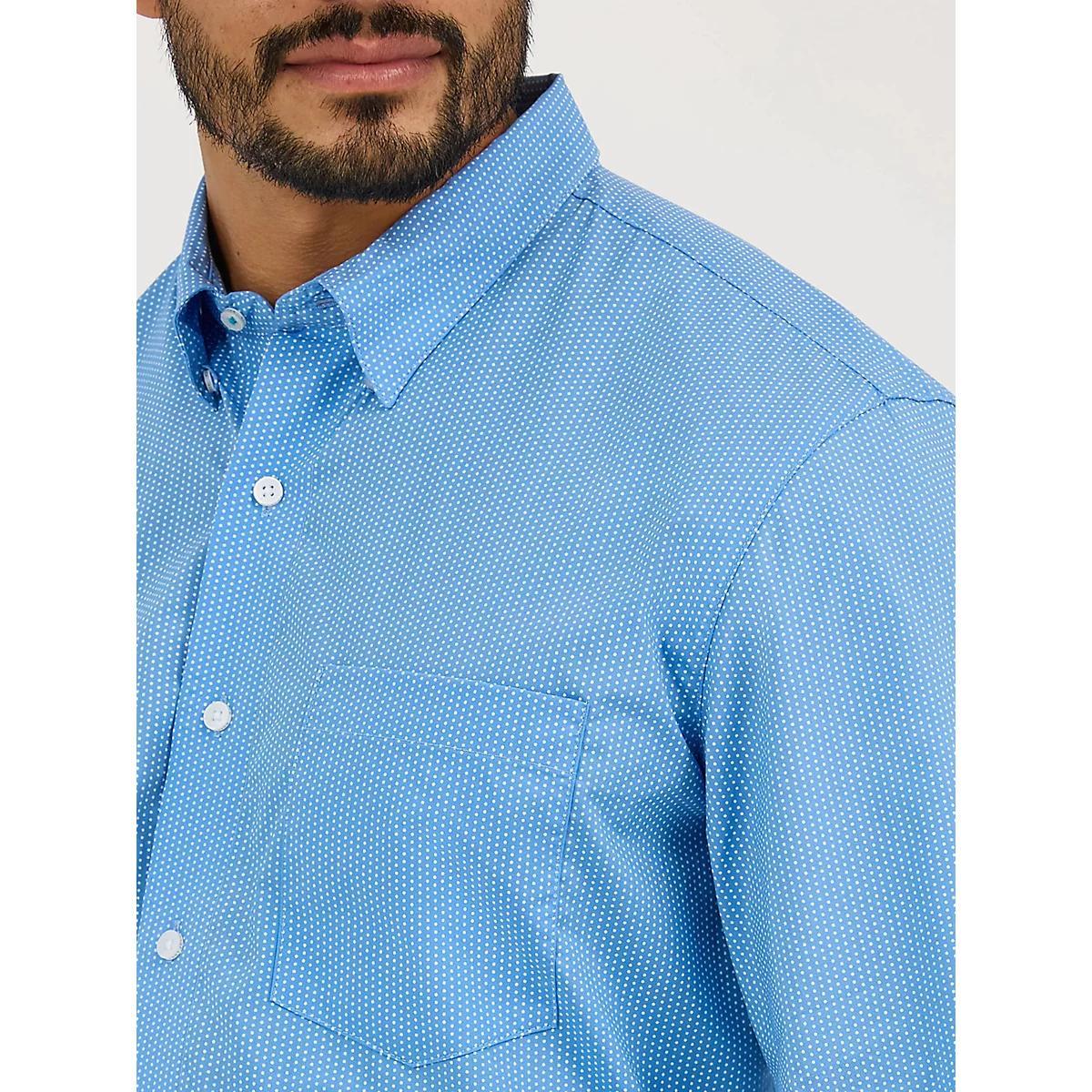 Men's Cody Johnson One Pocket Button Down Shirt in Gray Contrast Product Image
