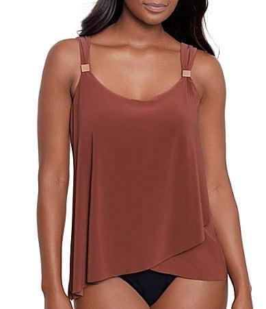 Miraclesuit Solid Dazzle Underwire Tankini Swim Top Product Image