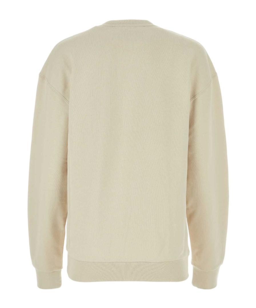 JW ANDERSON Logo Embroidered Crewneck Sweatshirt In Beige Product Image