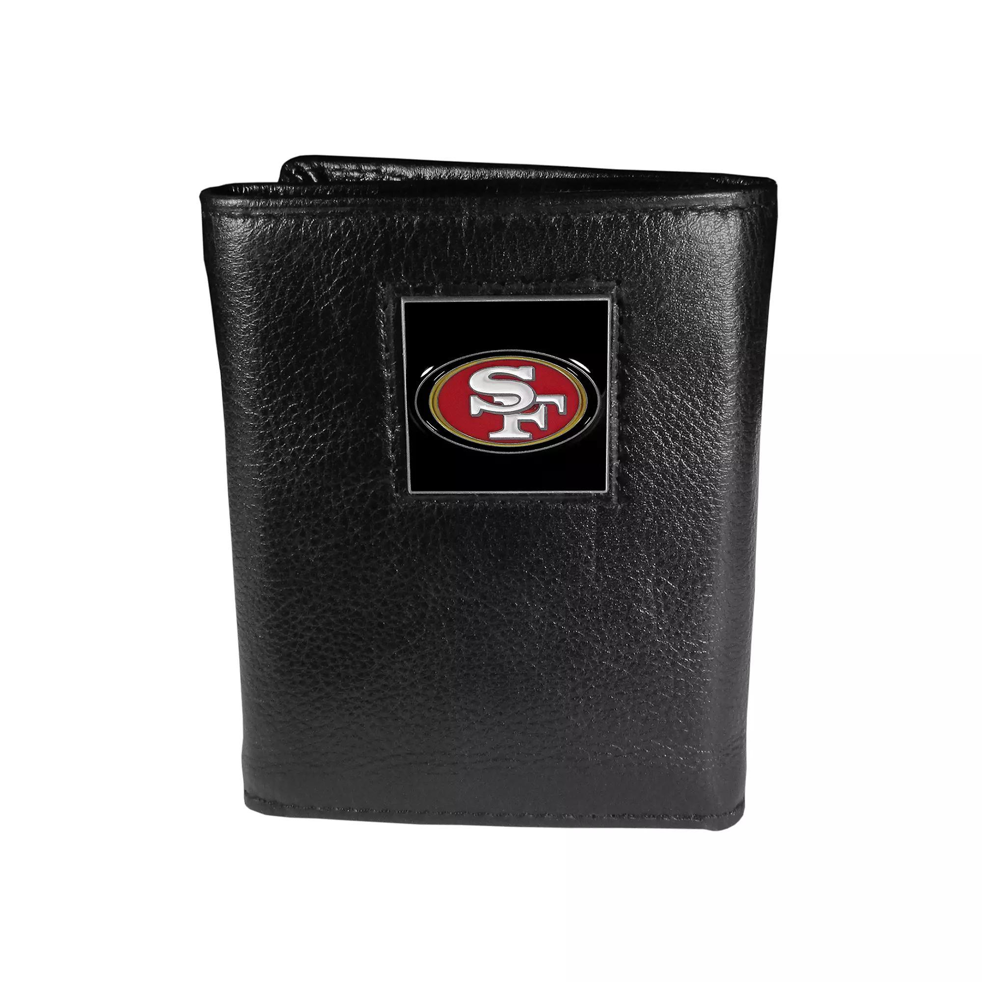 Men's San Francisco 49ers Trifold Wallet, Black Product Image