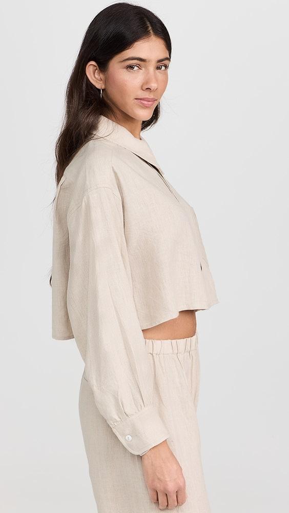 Suzie Kondi Leuka Cropped Shirt | Shopbop Product Image