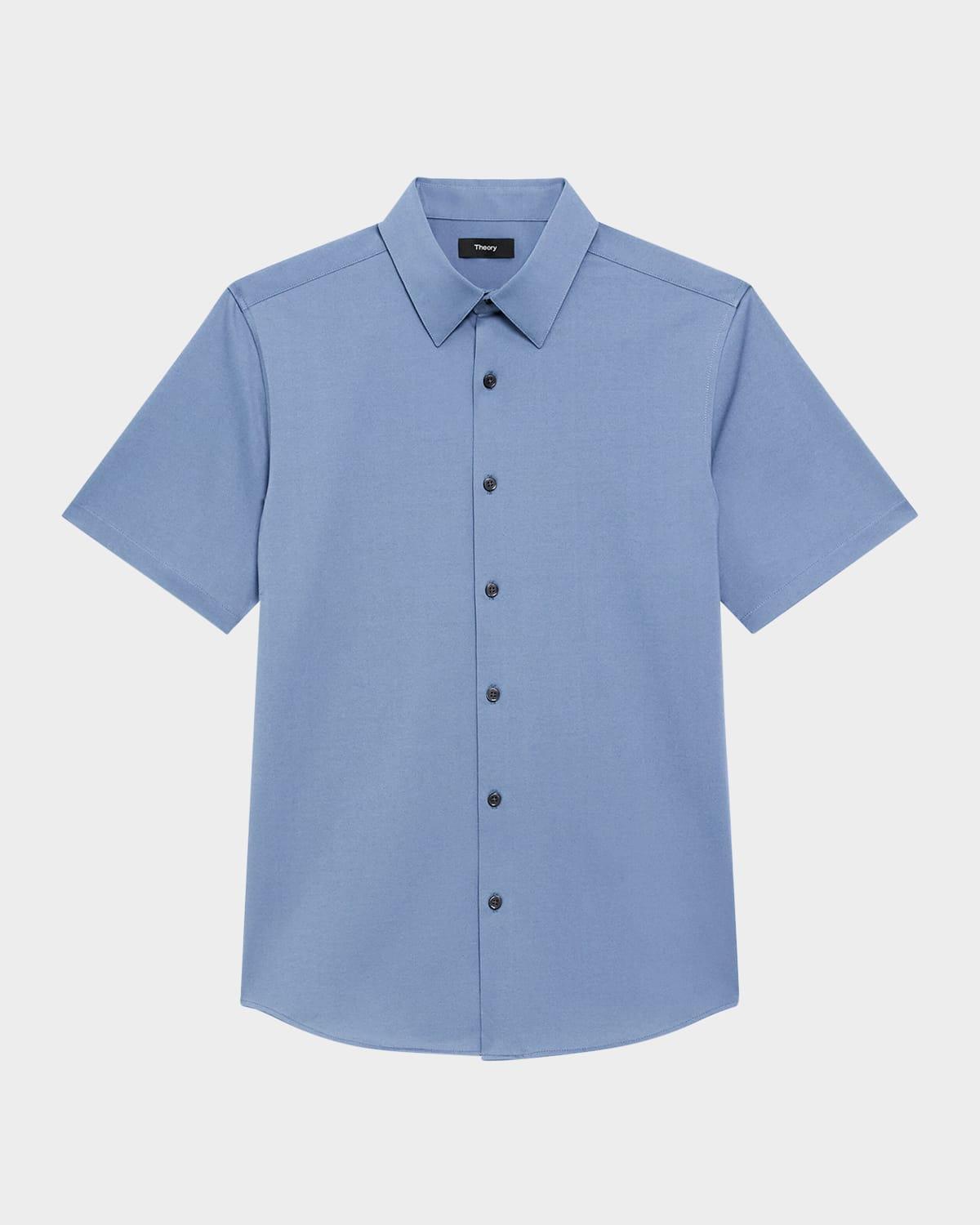 Mens Irving Short Sleeve Shirt in Structure Knit Product Image