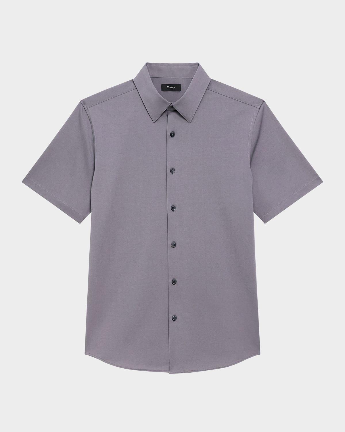 Mens Irving Short Sleeve Shirt in Structure Knit Product Image