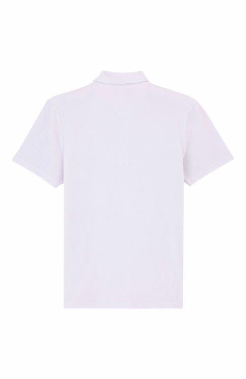 Mens Terry Cloth Polo Shirt Product Image