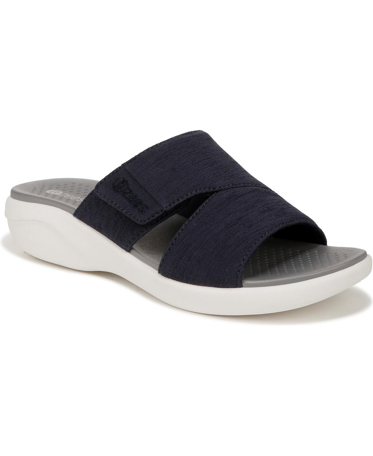 LifeStride Carefree Women's Slide Sandals, Size: 7.5 Wide, Blue Product Image