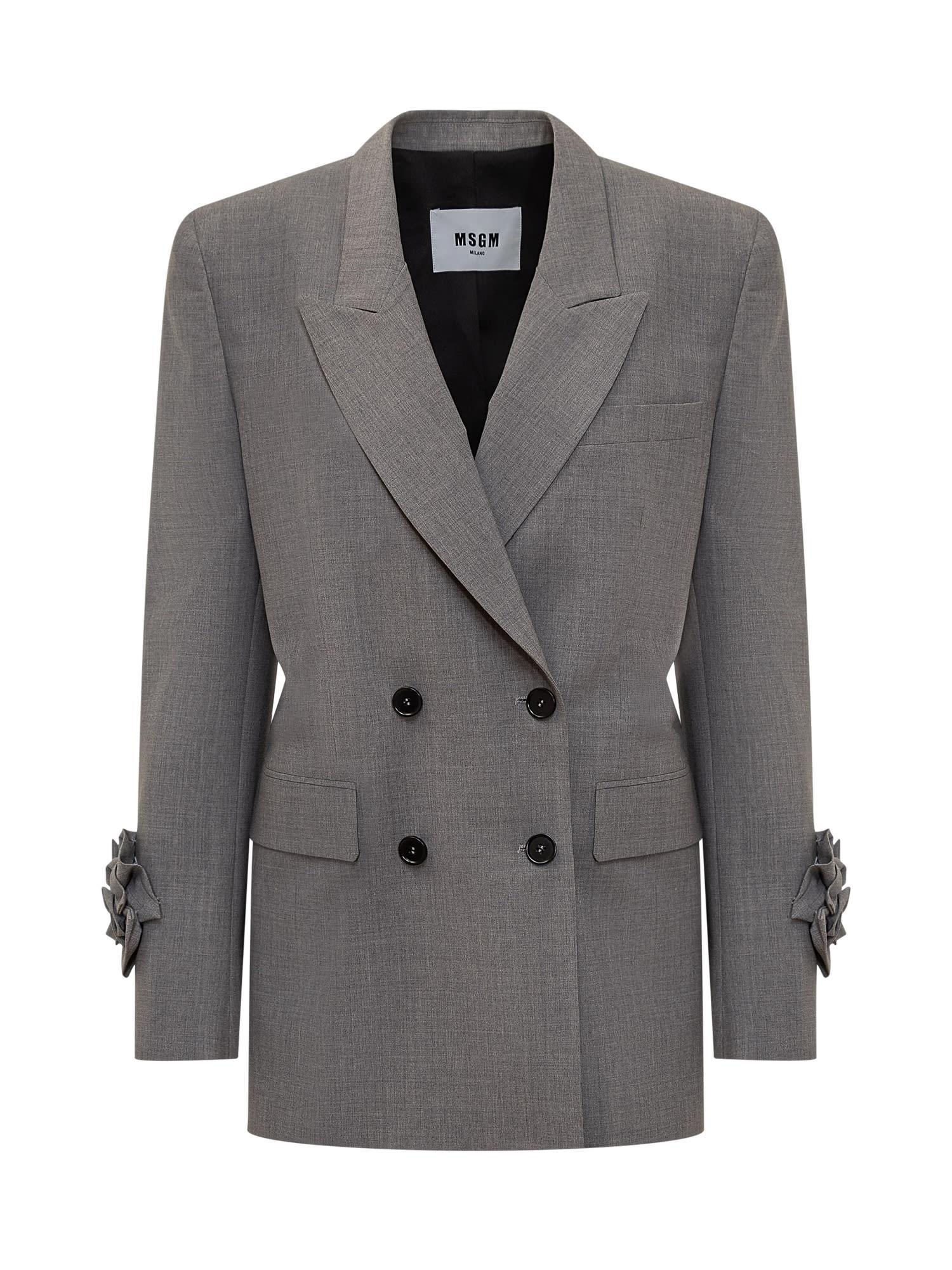MSGM Jackets Grey Product Image