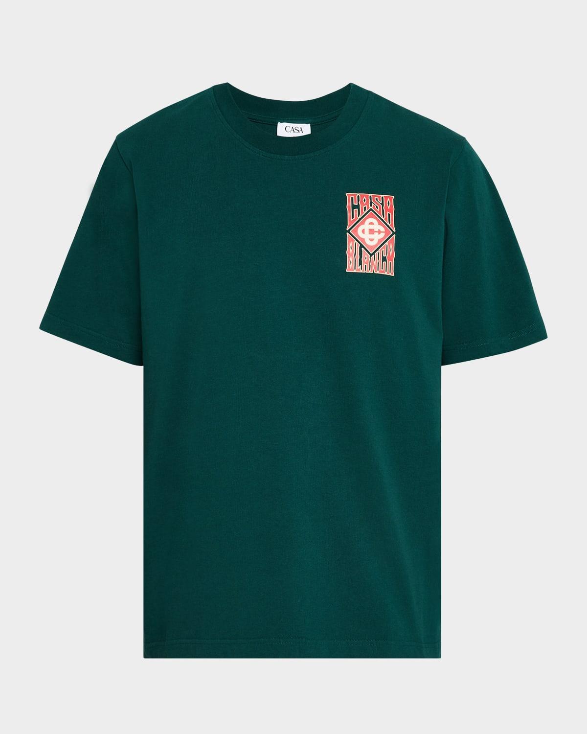 Mens Gothic Stacked Logo T-Shirt Product Image