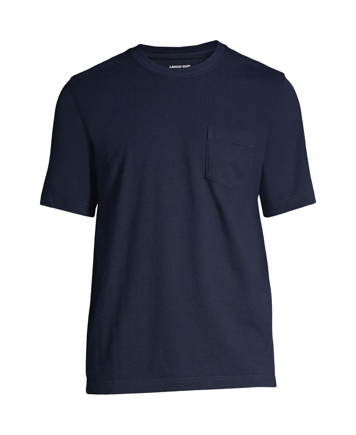 Men's Land's End Super-T Short Sleeve T-Shirt with Pocket, Size: XL, Rich Red Product Image