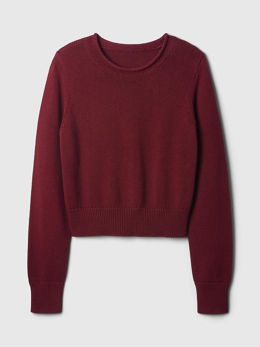 Shrunken Roll Neck Sweater Product Image