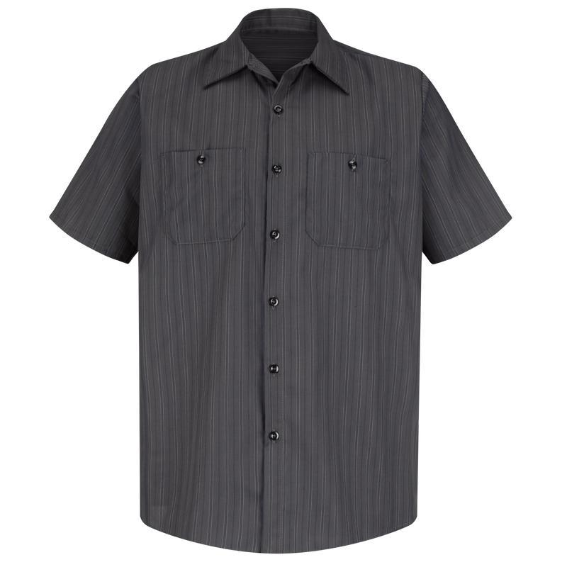 Red Kap Men's Short Sleeve Striped Work Shirt Product Image