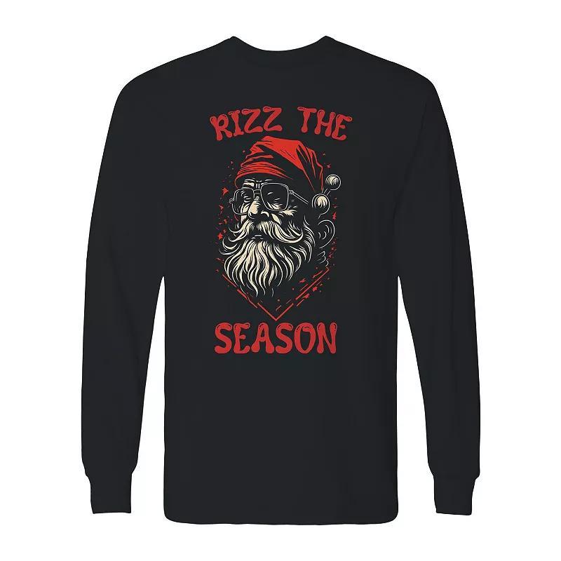 Men's Smells Like Christmas Spirit Long Sleeve Graphic Tee, Size: Large, Red Product Image