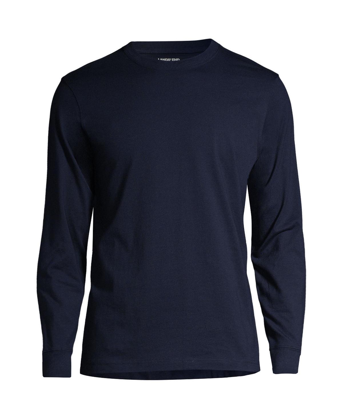 Men's Lands' End Essential Long Sleeve School Uniform T-shirt, Size: Medium, Red Product Image
