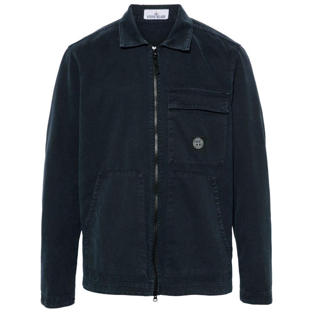 STONE ISLAND Shirts In Blue Product Image