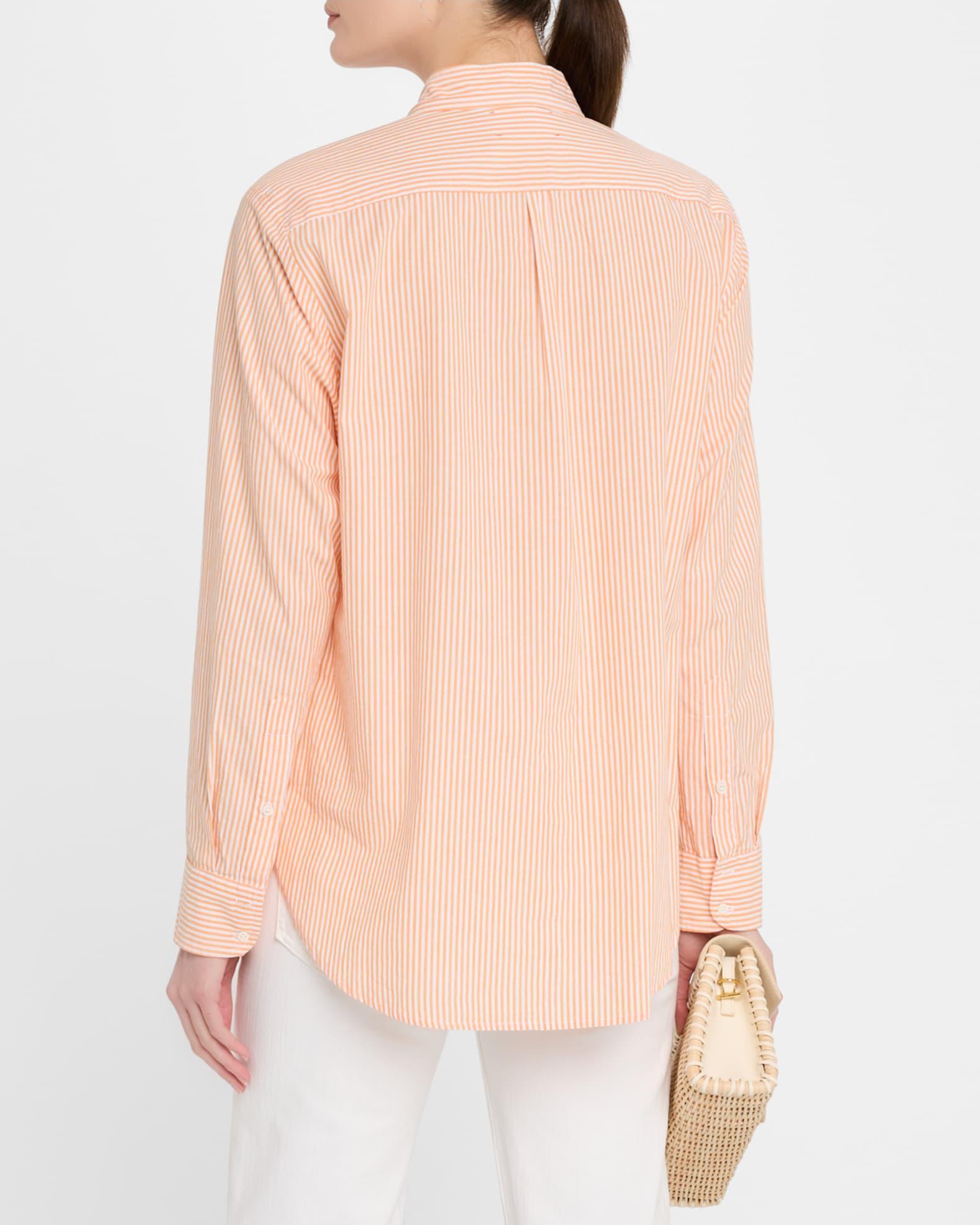 Beau Striped Button-Down Cotton Shirt Product Image