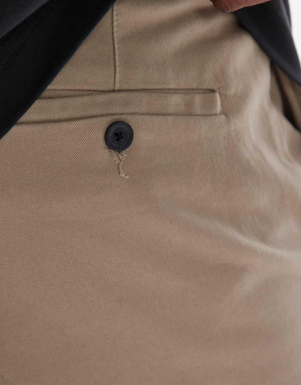 Topman skinny chino pants in stone Product Image