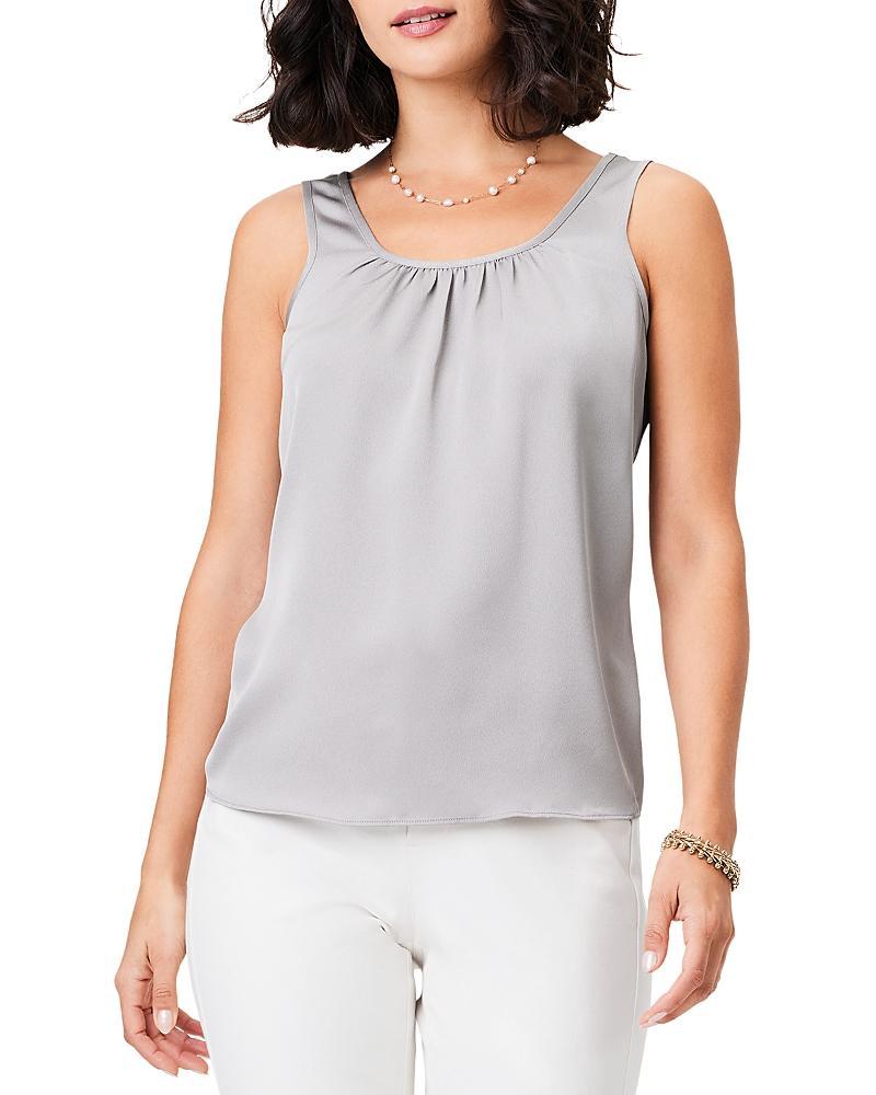 Womens Satin Chiffon Scoop Tank Product Image