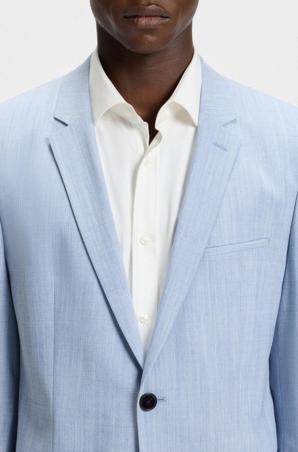 Extra-slim-fit blazer in a melange wool blend Product Image