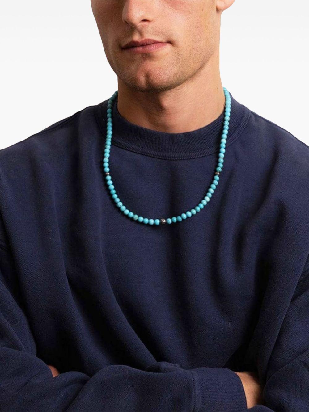 beaded turquoise necklace Product Image