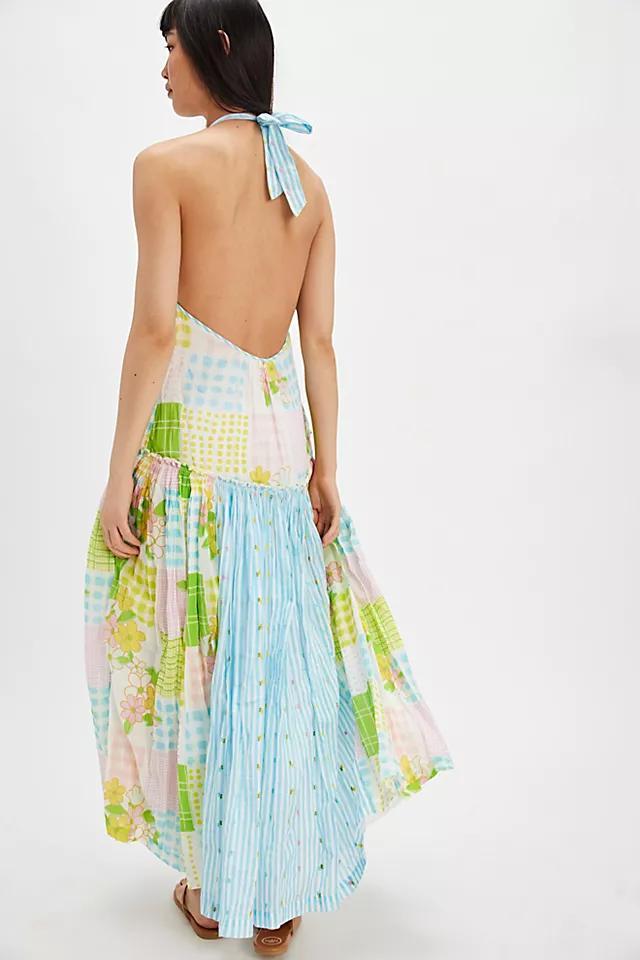 Patched And Pretty Midi Dress Product Image