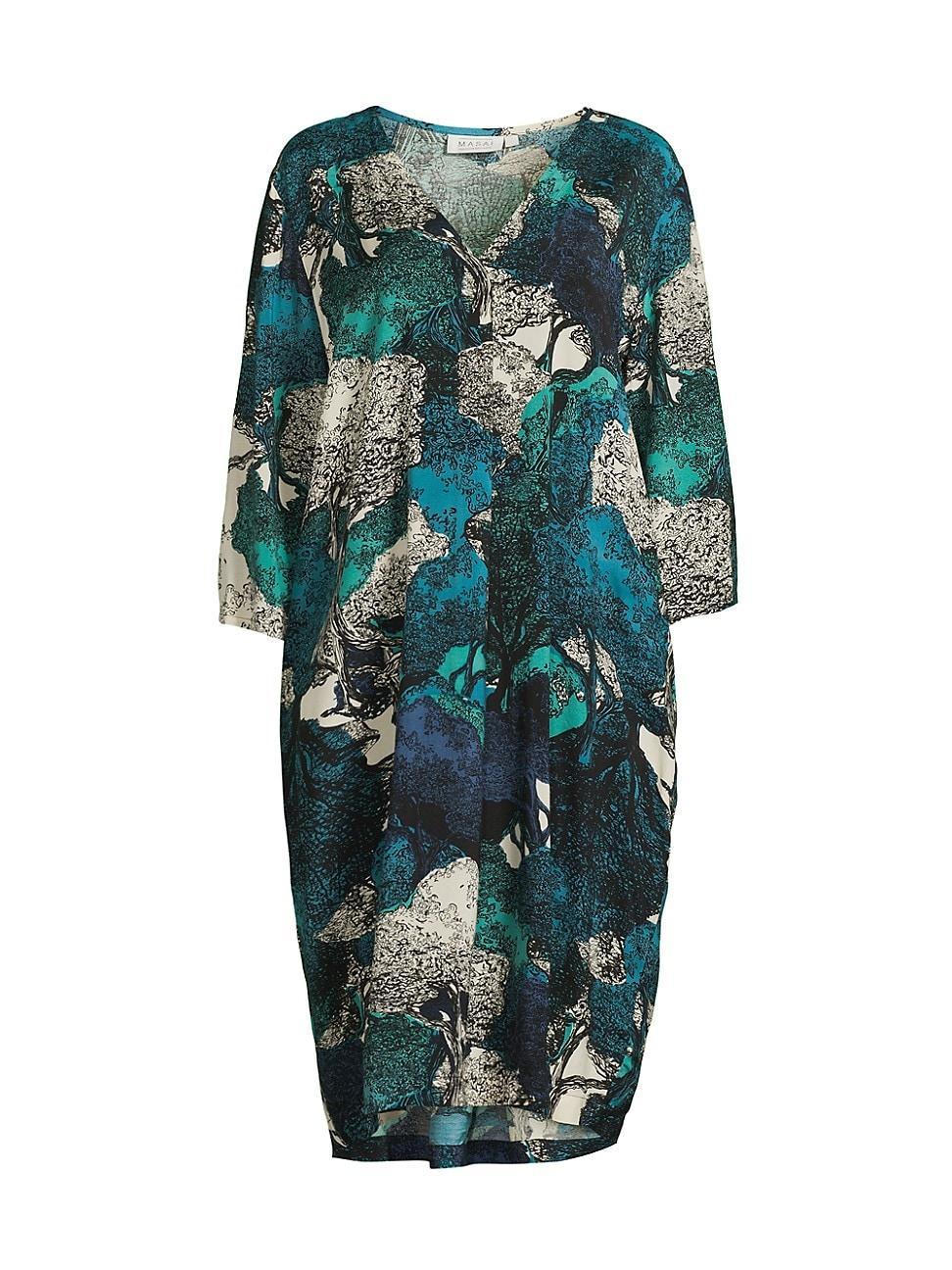 Womens Nodetta Botanical V-Neck Midi-Dress Product Image