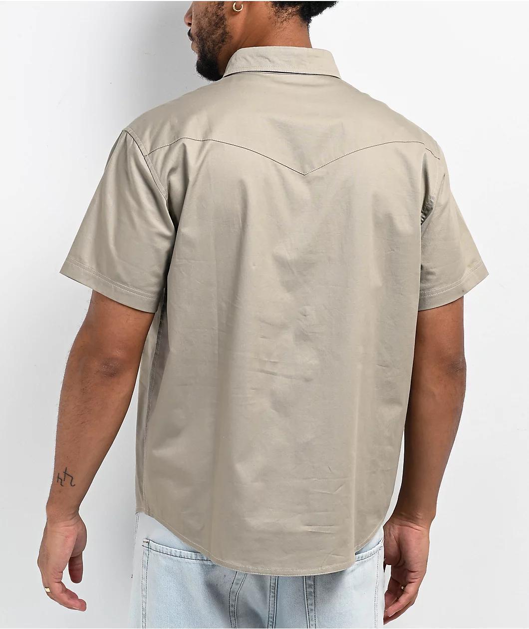 Empyre Drover Beige Short Sleeve Shirt Product Image