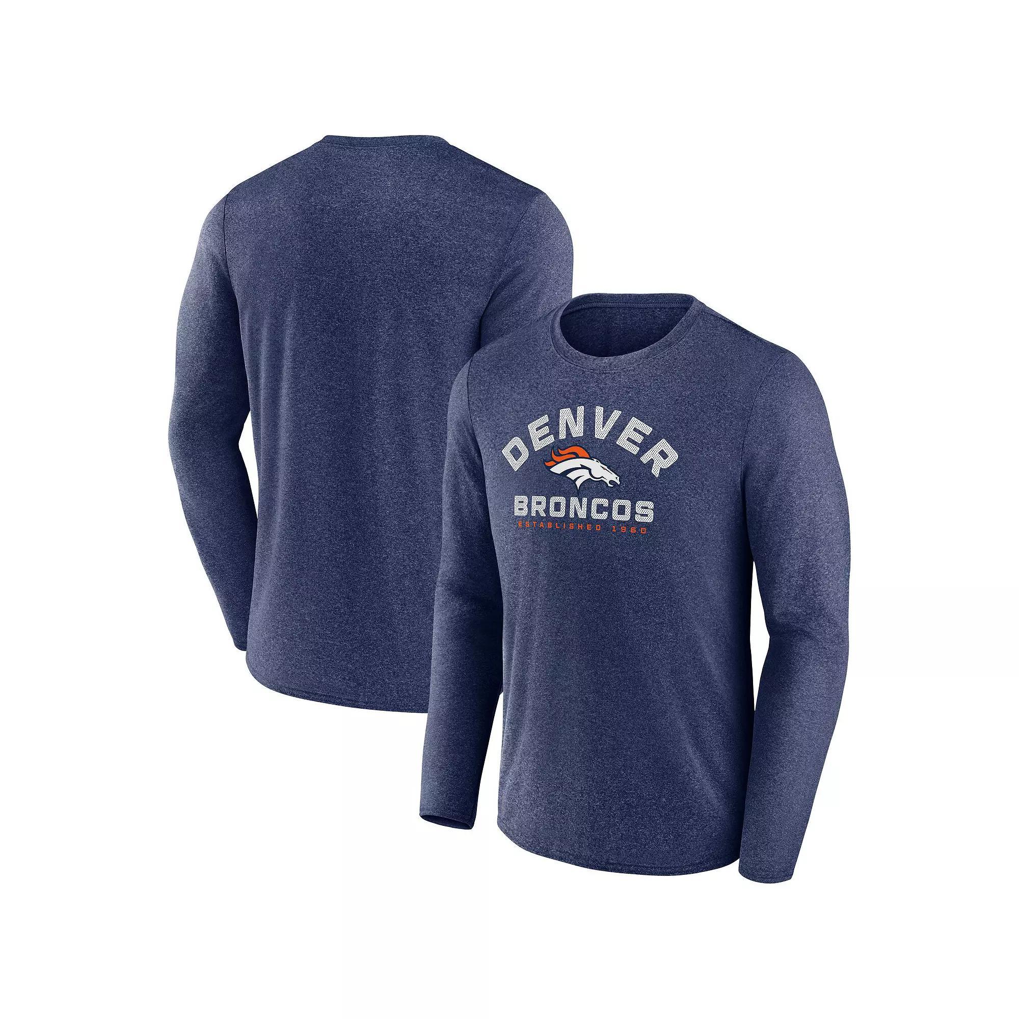 Men's Fanatics Branded Heathered Charcoal San Antonio Spurs Where Legends Play Iconic Practice Long Sleeve T-Shirt, Size: XL Product Image