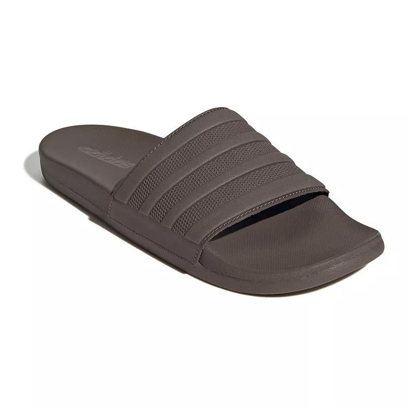 adidas Adilette Stripe Comfort Men's Slide Sandals, Size: 14, Earth Strata Product Image
