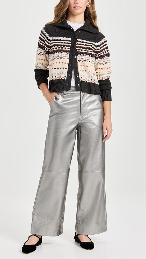 Joe's Jeans Mia Vegan Leather Crop Trousers | Shopbop Product Image