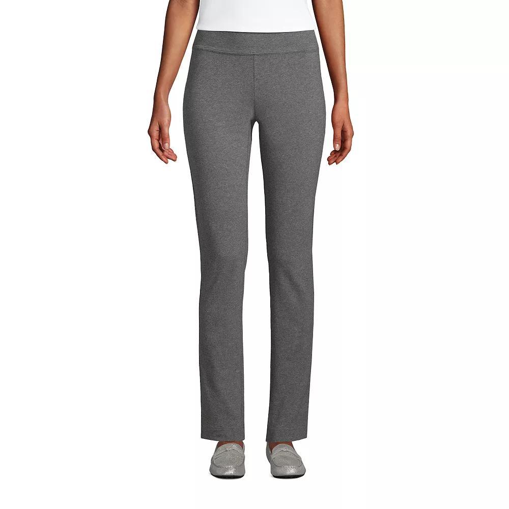 Petite Lands' End Starfish Slim Cut Pull-On Pants, Women's, Size: Medium Petite, Grey Heather Product Image