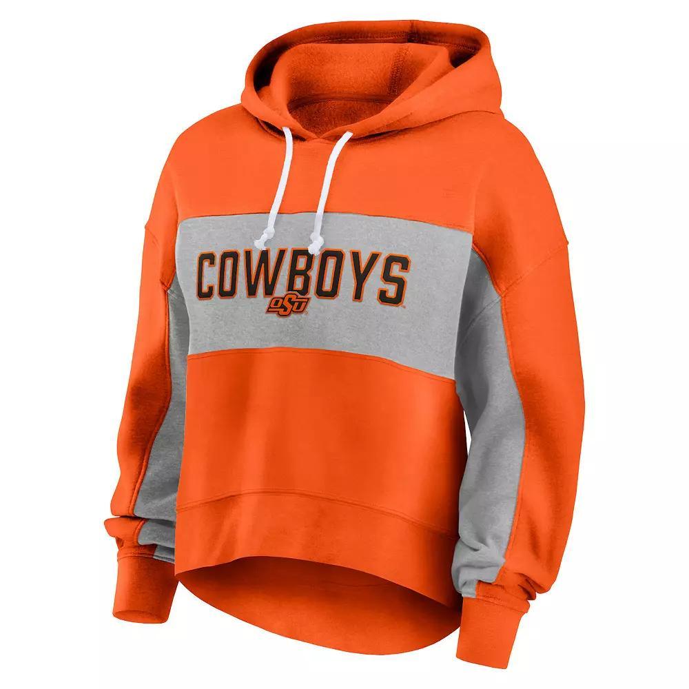 Women's Fanatics Branded Green Oakland Athletics Filled Stat Sheet Pullover Hoodie, Size: Small Product Image