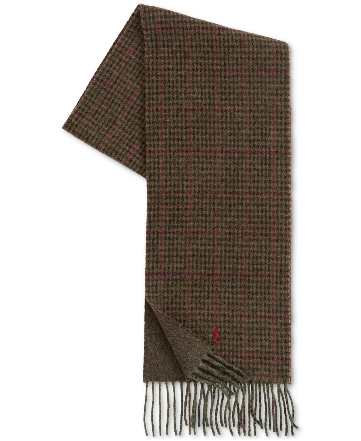 POLO RALPH LAUREN Men's Double Face Menswear Scarf In Brown Plai Product Image