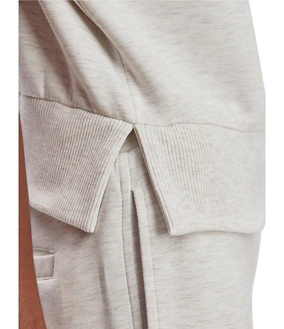 Varley Kelly High Neck Cap Sleeve Half Zip Double Soft Cropped Sweatshirt Product Image