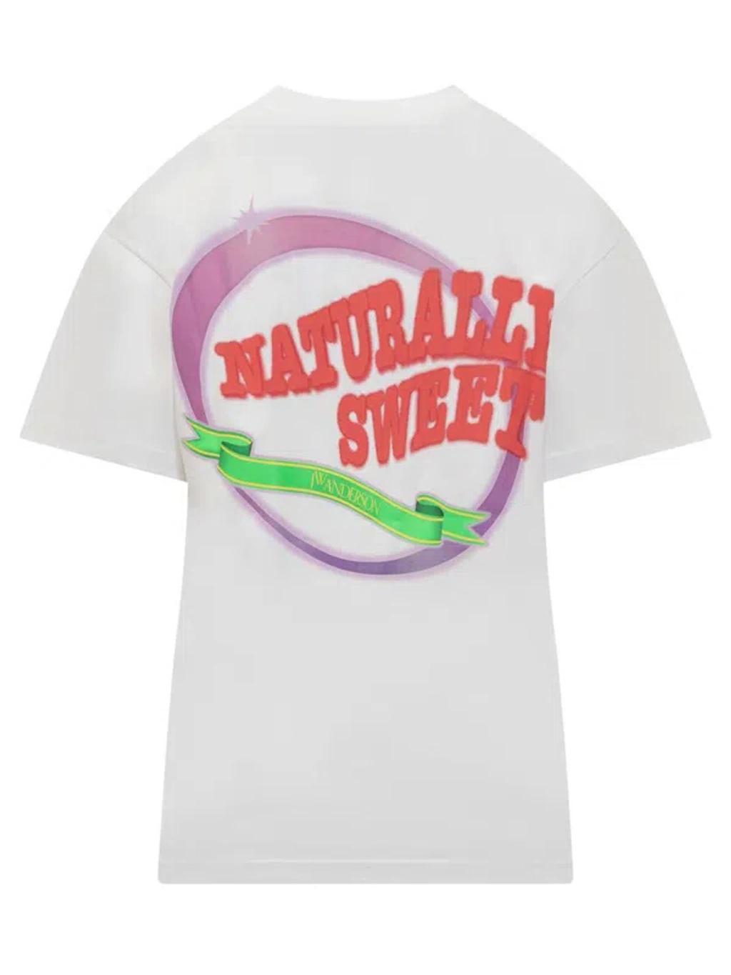 JW ANDERSON Sweet Anchor T-shirt In White Product Image