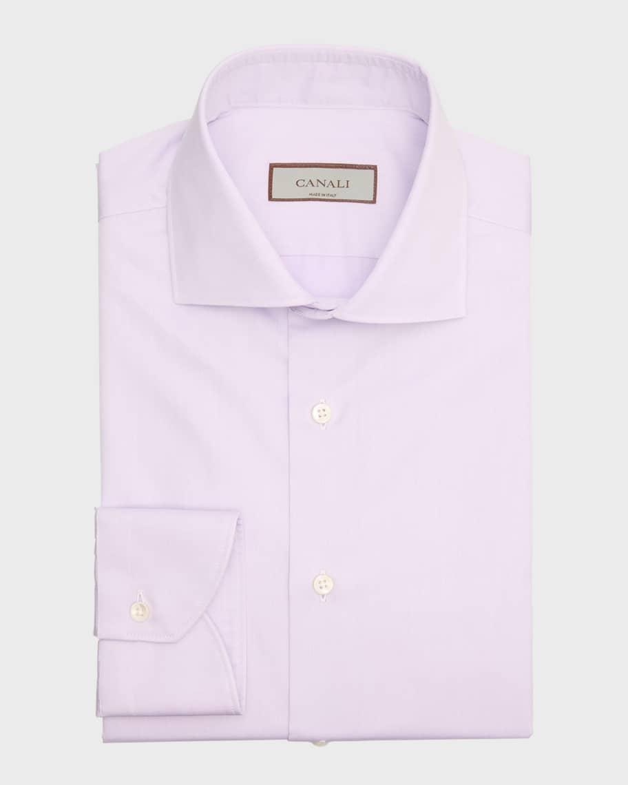 Mens Solid Dress Shirt Product Image