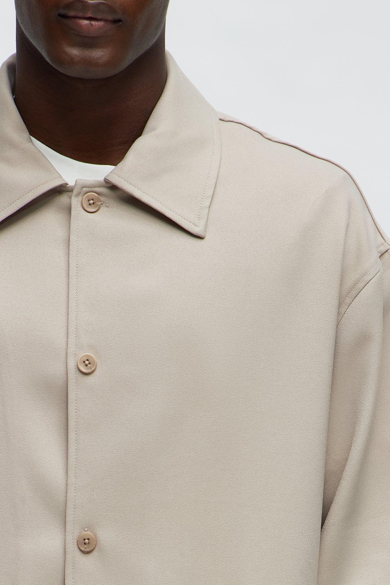 Relaxed Mara Overshirt - Tan Product Image