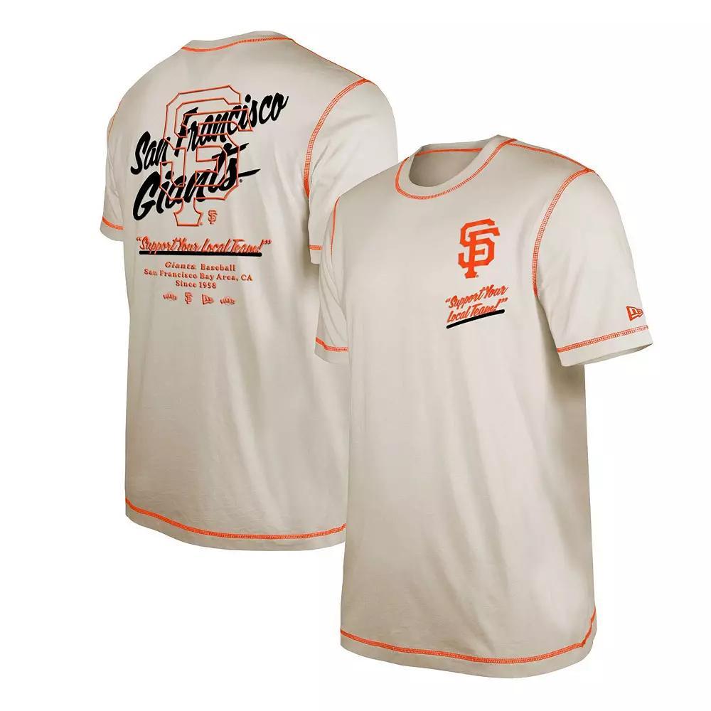 Men's New Era White San Francisco Giants Team Split T-Shirt, Size: Small Product Image