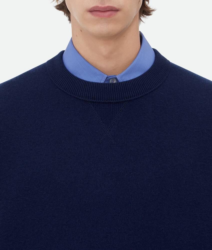 Men's Compact Cashmere Jumper in Starry night Product Image