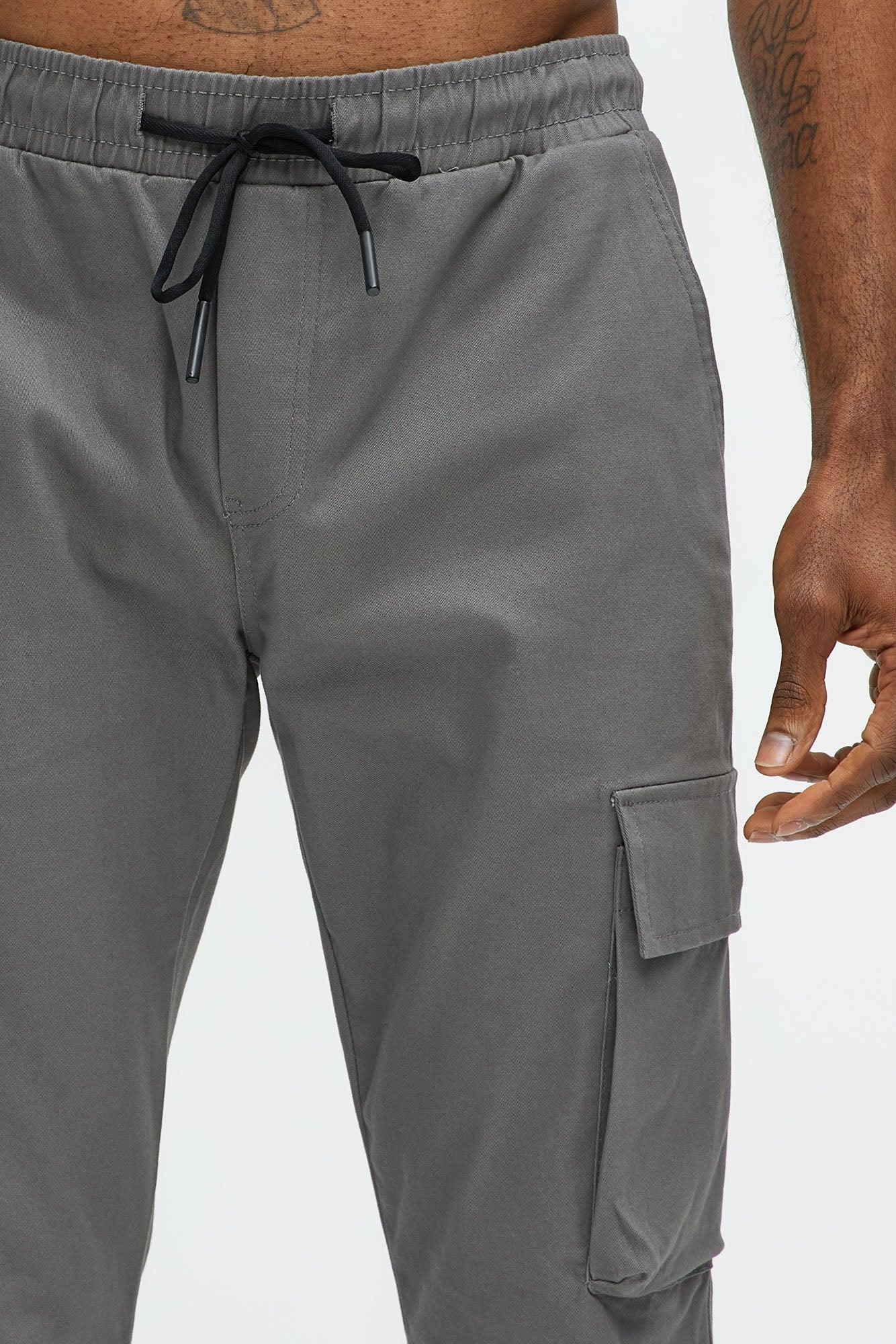 Stay On It Skinny Cargo Pants - Grey Product Image