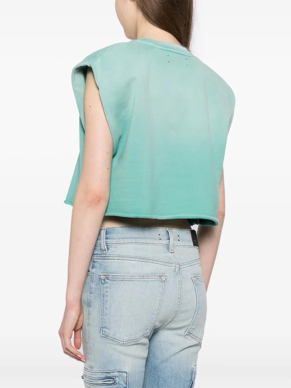 logo-print cropped tank top Product Image